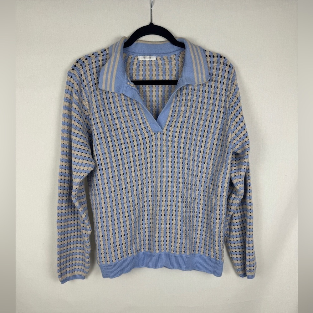 Women’s Maurice’s Blue and Tan Sweater